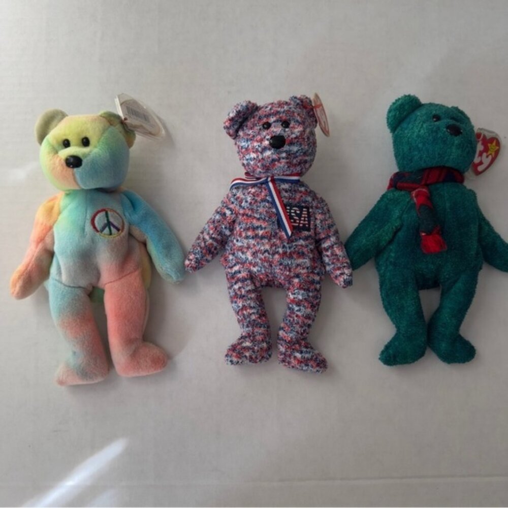 Ty Beanie Babies Peace Bear